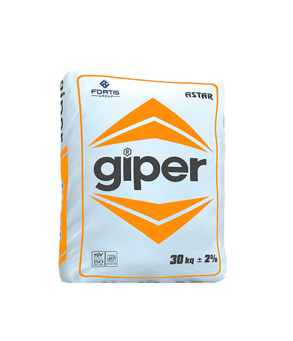 გიპერ GIPER დანადგარის თაბაშირის ბათქაში 30კგ