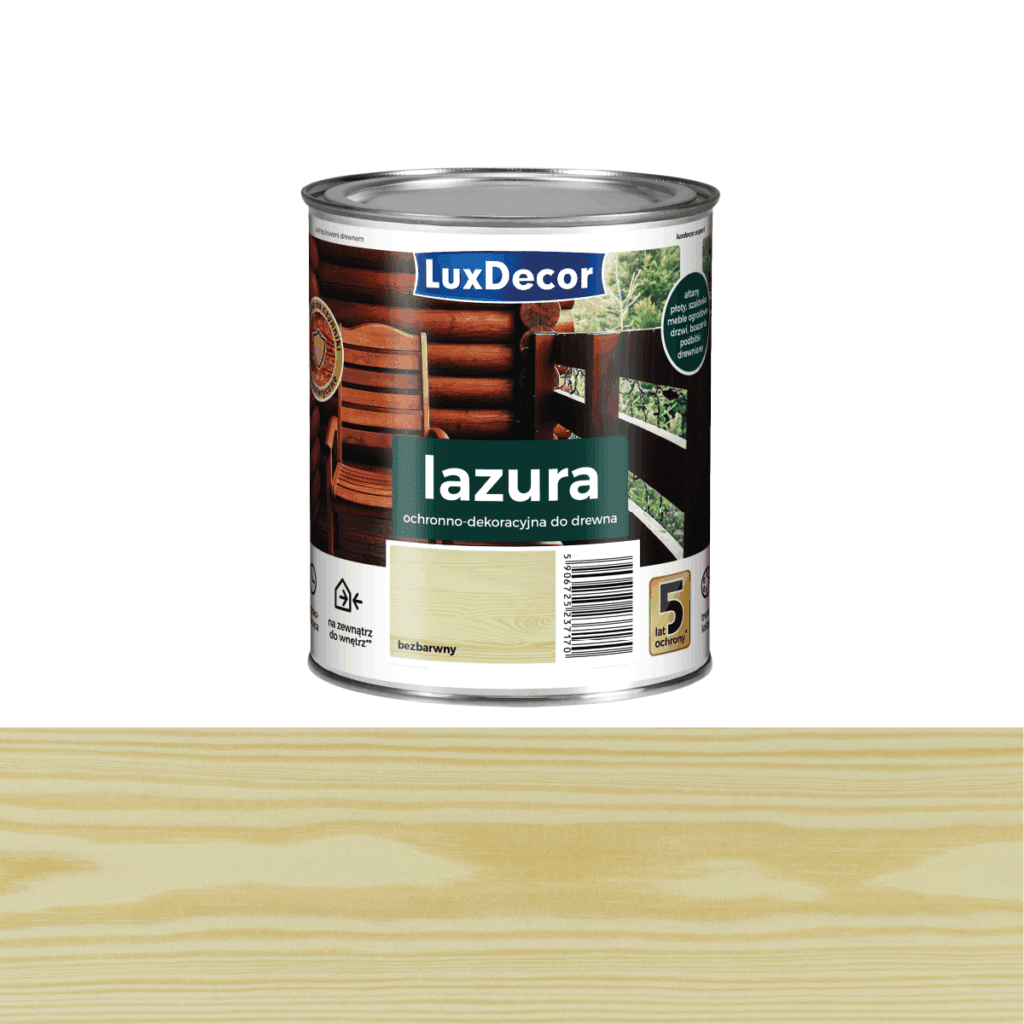 უფერო ხის ლაზური ფერადი LuxDecor 4,5 ლ