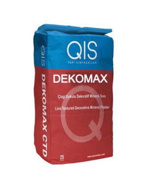 დეკორატიული ბათქაში QIS DEKOMAX TD მარცვლოვანი 2მმ 25 კგ