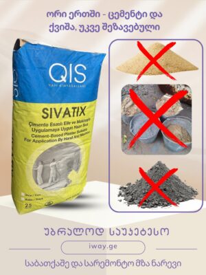 ცემენტის ბათქაში ხელის და აპარატის SIVATIX