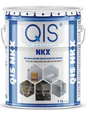 QIS NKX - ბლოკავს სინესტეს, ფარავს დაობებულ მონაკვეთებს და შემდეგ ხელს უშლის დაობებული სიშავეების გამოჩენას. თეთრი ფერის გლუვი ზედაპირით. არის თერმოპლასტიკურ ფისზე დაფუძნებული. გამოსაყენებლად მზა. ტენიან, ნესტიან ადგილებში, როგორიცაა გვირაბები, სათავსოები და სარდაფები
