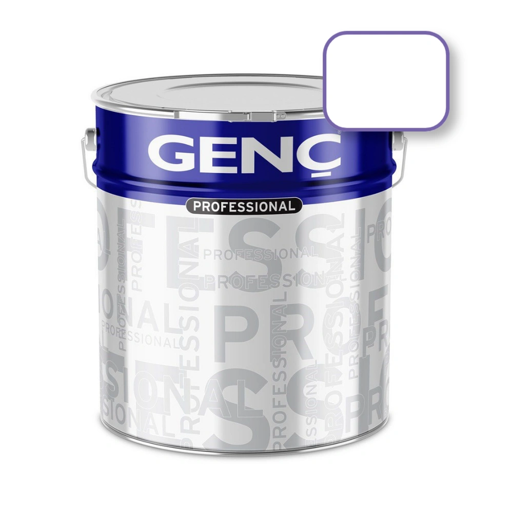 Genc-Enamel-gloss-15-1000 საღებავი ხისა და მეტალისთვის 15 ლტ "SILVER"-1000 (თეთრი) - Image 1