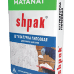 თაბაშირის ბათქაში Shpak ხელით სამუშაო 25 კგ