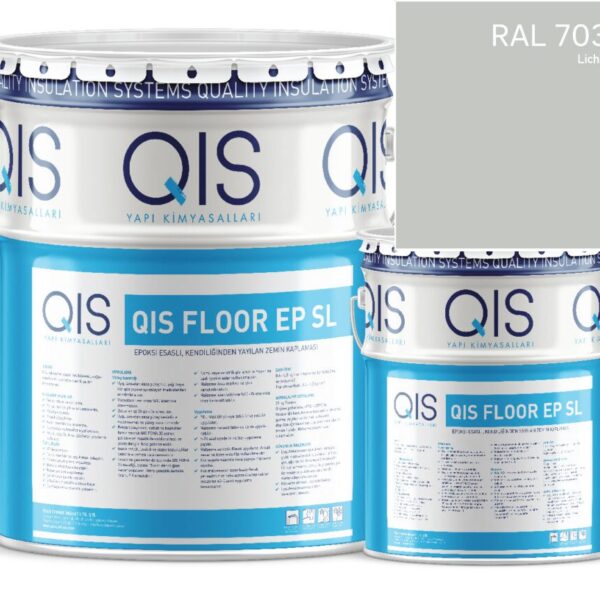 QIS FLOOR EP SL ფერადი ეპოქსიდური თვითსწორებადი იატაკი RAL 7035