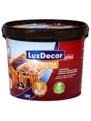 ხის გამჟღენთი ფერადი ანტისეფტიკი LuxDecor ღია მუხა 1 კგ