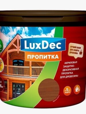 ხის გამჟღენთი ფერადი ანტისეფტიკი LuxDecor ტიკი 1 კგ