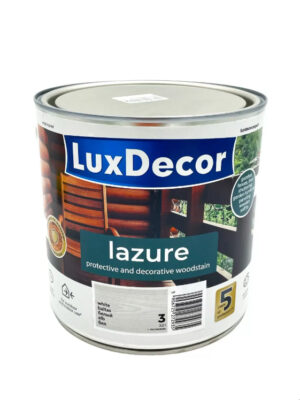 თეთრი ხის ლაზური ფერადი LuxDecor 0.75 ლ