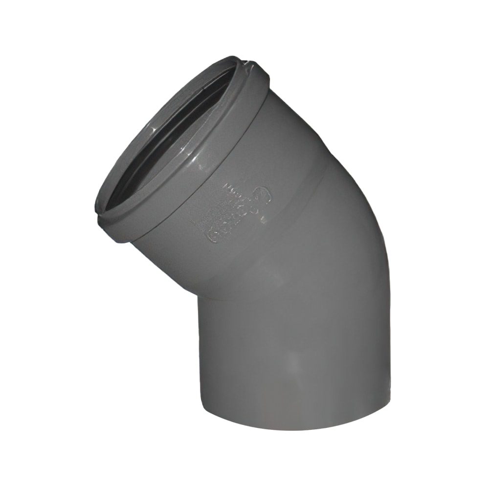 მუხლი 110მმ 45 GF PVC მუხლი 110მმ 45* +GF+ (PVC)