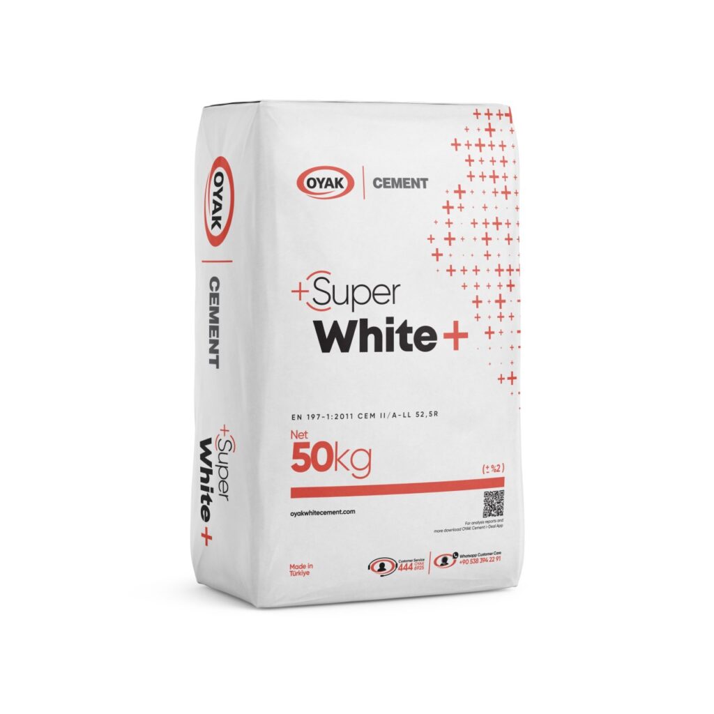 OYAK SUPER WHITE 50კგ თეთრი დეკორატიული ცემენტი