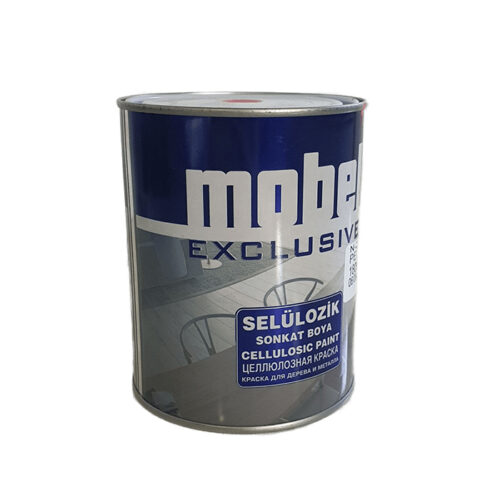 შავი გლუვი ნიტრო საღებავი Cellulosic 0.75 კგ MOBEL
