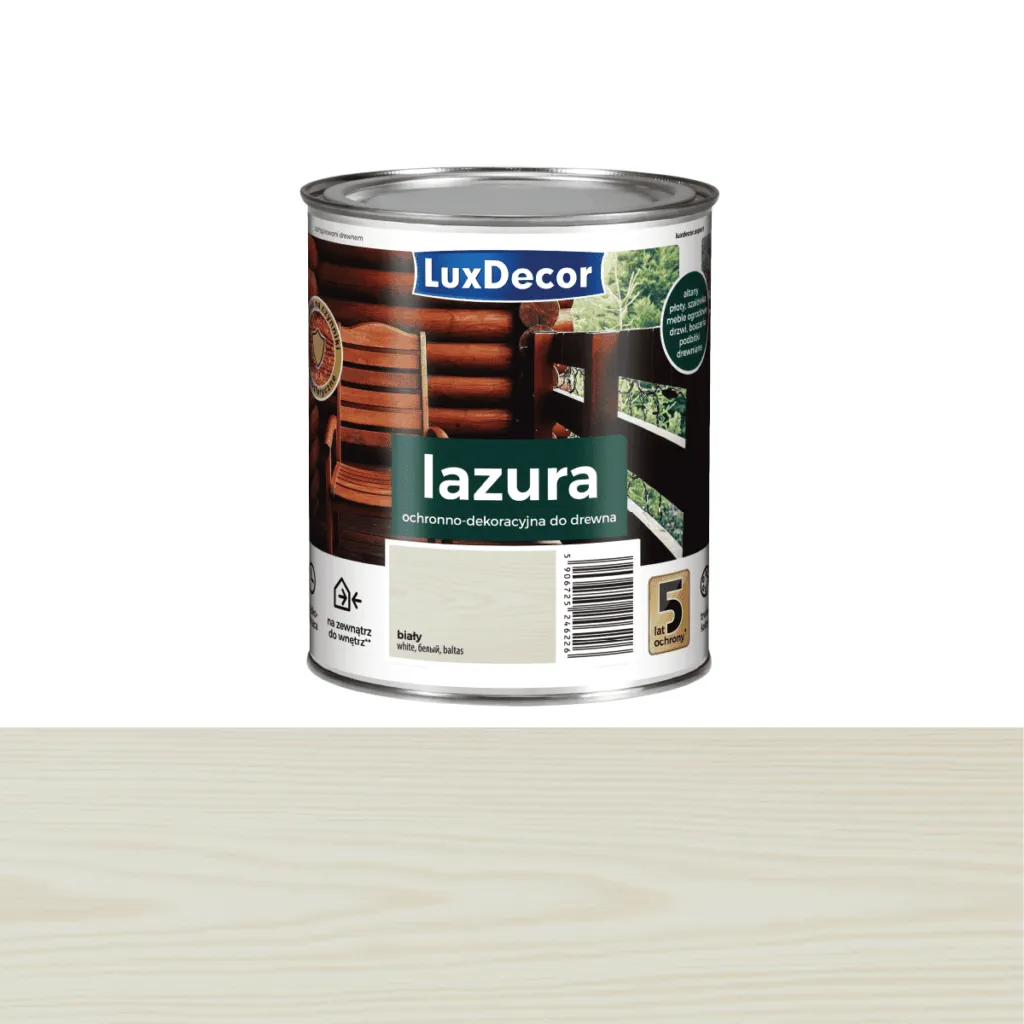 თეთრი ხის ლაზური ფერადი LuxDecor 2,2 ლ
