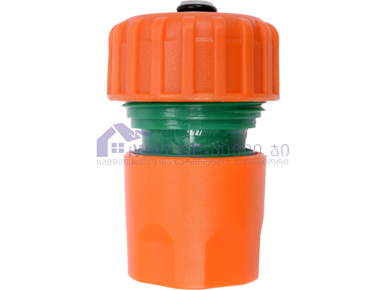 7600a593-6dc4-4760-aa44-ee64a345d73a შლანგის კონექტორი ავტოსტოპით 3/4" (89004) - Image 1