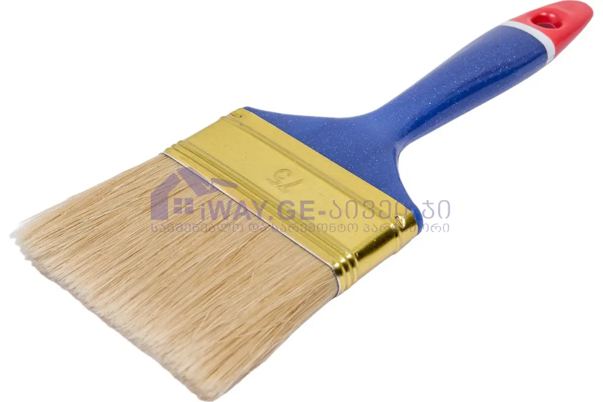 161340757 ფუნჯი ბრტყელი 3''(პლასტმასის სახელურით) 0200-315130 Seria *31* - Image 1